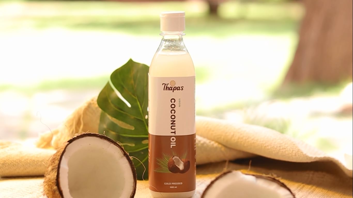Thapas Cold Pressed Coconut Oil 100% Pure For Hair (250ML) (B0BTJ8SPSX) Amazon Price History, Amazon Price Tracker
