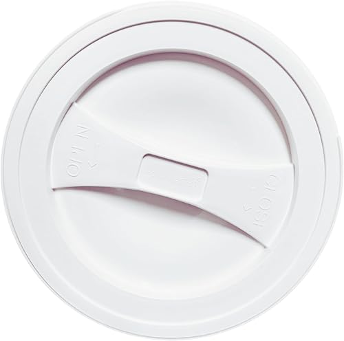 Miniatura 3 de House Naturals Contenedor de cubo azul de 2 galones de grado alimenticio, sin BPA, fabricado en Estados Unidos, con tapa de rosca blanca (paquete de