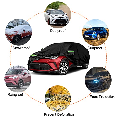 Image of 6 Layers Waterproof Car Covers Replace for 2018-2026 Toyota C-HR | All Weather Car Cover with Cotton Liner, Zipper Door, Windproof Bands for Snow Rain Dust Protection