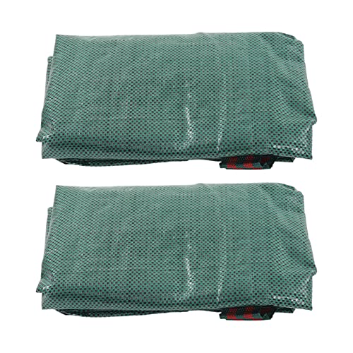 Bolsas de recolección de hojas de jardín reutilizables verdes de 45x76cm 3