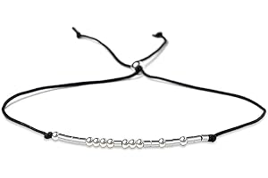 Adjustable Morse Code Bracelet: A Unique Gift of Inspiration for Women
