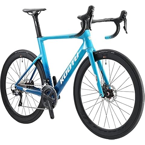 KOOTU Carbon Rennrad, SABER1.0 Scheibenbremse Rennräder 700C-Laufräder T800 Voll Carbon Fahrrad mit Shimano ULTEGRA R8020 22 Gang Ultraleichtes Bike für Unisex Cover