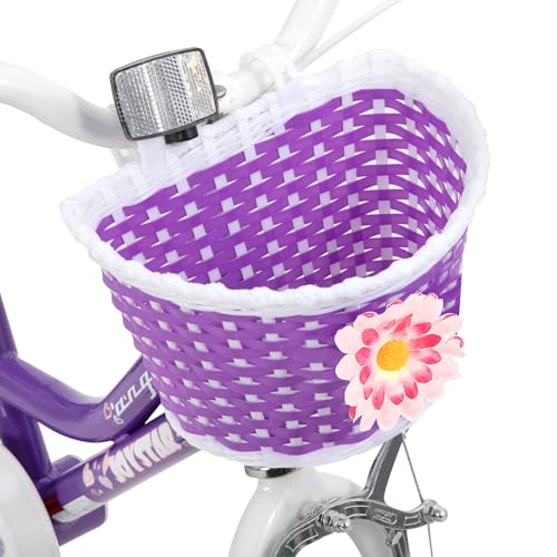 Joystar 2438930011 12 Inch Girls Bike Toddler Bike For 2 3 4 Years Old Girl 12 Inch Kids Bikes For Ages 2-4 Yr With Training Wheels And Basket Children'S Bicycle In Purple thumb #8