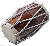 Tambour Dholak de qualité professionnelle - Fabriqué à la main - Bois shesham et peau spéciale