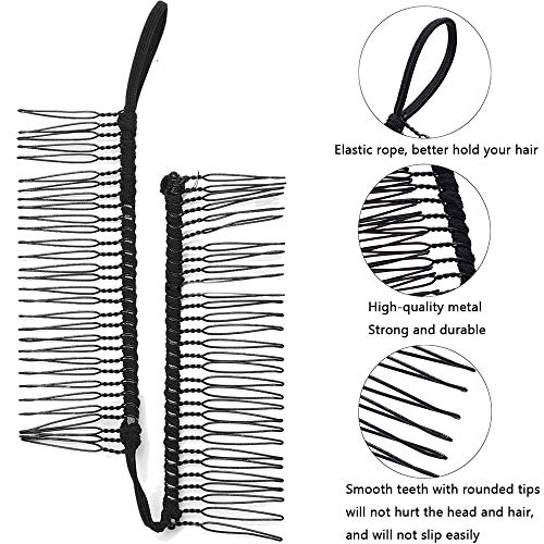image for Etercycle 3PCS Banana Hair Clips, Clincher Hair Comb Large Size Stretc