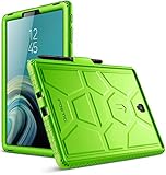 Galaxy Tab S4 10.5 Case, Poetic TurtleSkin Series [Corner/Bumper Protection][Grip][Bottom Air Vents] Protective Silicone Case for Samsung Galaxy Tab S4 10.5 Inch (2018) - Green
