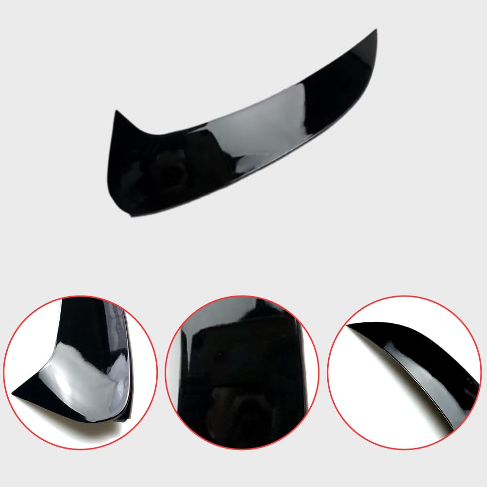 Cubierta de alerón trasero, cubierta de alerón trasero, cubierta de rejilla de ventilación de parachoques trasero compatible con Mercedes-Benz Clase GLE W167 V167, negro brillante