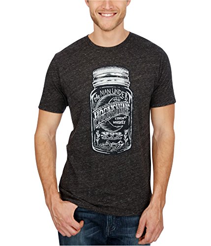 Lucky Brand Men's Moonshine Mason Graphic Tee, Onyx, X-Large