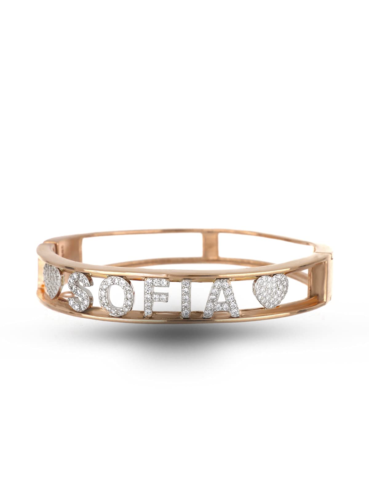 Bracciale Personalizzato con Nome in Argento 925% - Disponibile in più colori e dimensioni - Personalizzabile per Donna Ragazza Bambina - Perfetta Idea Regalo