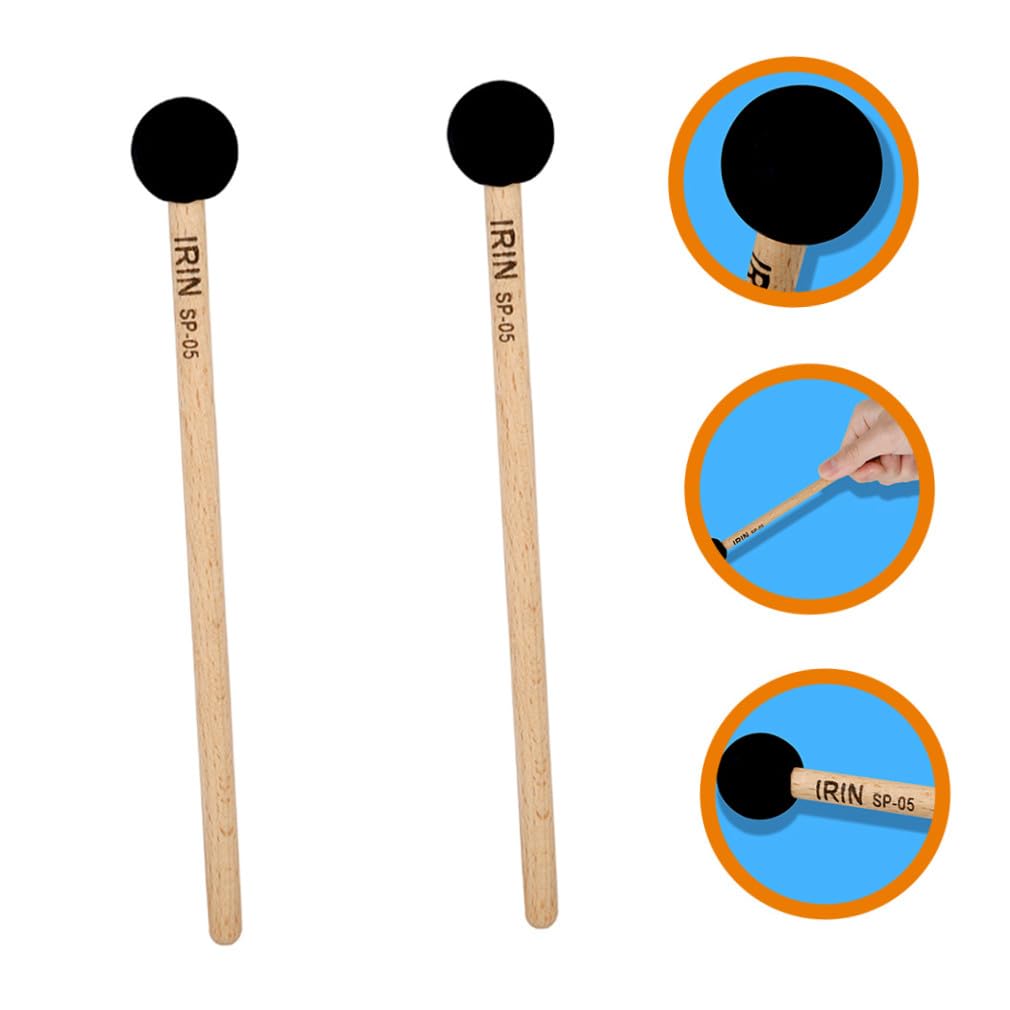Toyvian 8stücke Schlagzeugstöcke Holzgriff Für Percussion-instrumente Und Steel Tongue Drum Robust Und Langlebig Für Anfänger Und Profis