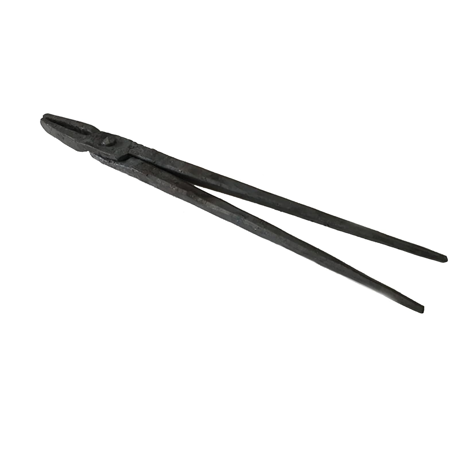 Tenaza de forja Pinzas planas Pinza de herrero 320mm 450g Pinzas de forja tornillo de banco yunque para la fabricación de cuchillos Forja del yunque del herrero herrero