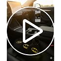 Image of MOONSHINE Car Gear Shift Hoodie | Car Shifter Funny Sweater Superhero Theme Hoodie for Gearshift | Car Shifter Protector Decoration Accessories (Black) (RED-Handle)