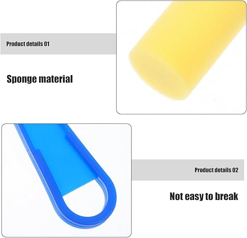 Miniatura 4 de NUOBESTY Paquete de 4 pinceles de esponja de pintura, espuma suave para lienzo, papel, manualidades de madera, herramientas de arte ideales