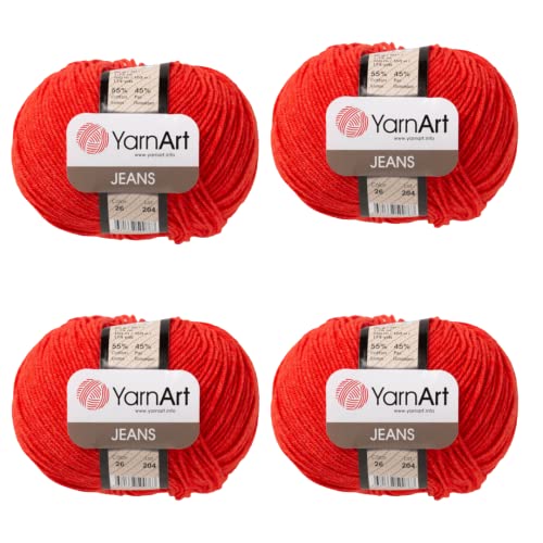 Image of YarnArt Cotton Blend Amigurumi Yarn - Cotton Acrylic Blend Yarn for Knitting & Crochet, Soft & Durable Yarn for Amigurumi, Baby Items and Garments