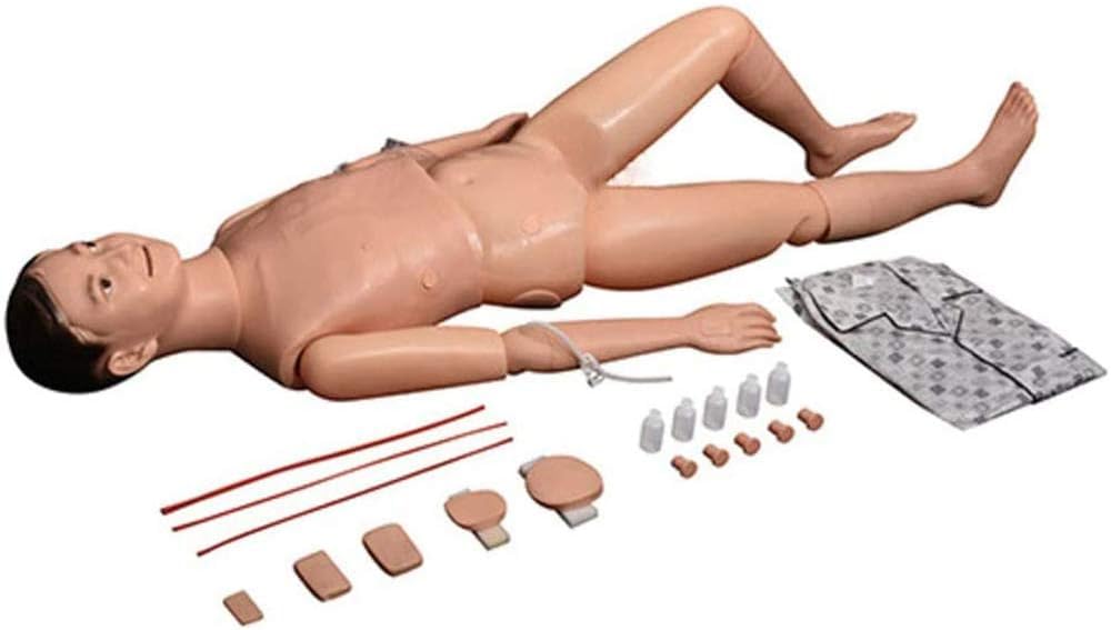 Patient Care Manikin, PVC Nursing Human Anatomical Model, Multifunction Demonstration Mannequin, for Operation Teaching and Practice