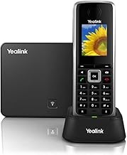 Yealink W52P Cordless VoIP Phone, Charger and Base Station | for use with Hosted VoIP Providers | Certified Renewed