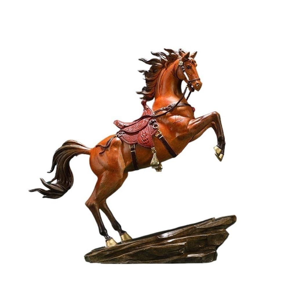 Dfhs46jk Red Table Decorations Horse Ornaments For Home Living Room And Office, High-End Decorations For Housewarming And Opening Gifts Art Statue(Red)