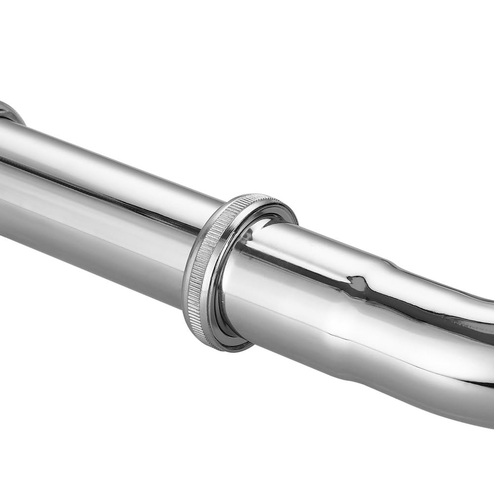 Siphon de vidange en acier inoxydable 32 mm, anti-odeur, pour robinet, évier, tuyau d'égout, argent, 1 pièce