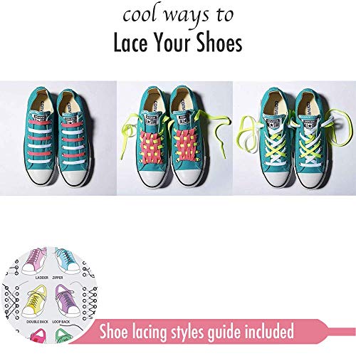 Pangaea [16 Pairs] Pack 31in 40in 47in 54in Flat Colored Shoe Laces Strings for Sneakers Skate Boots Sport (31inch, 80cm) - Thumbnail 4