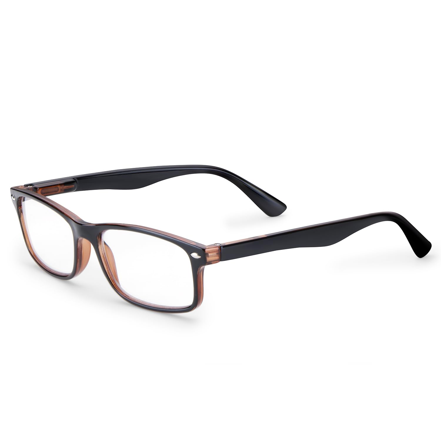 AEC Style7 Progressive Blue Light Reading Glasses | Full Rim Rectangular Fibre Frame | Medium Size | Far, Intermediate & Near Vision | Includes Hard Case & Cleaning Cloth-image-46