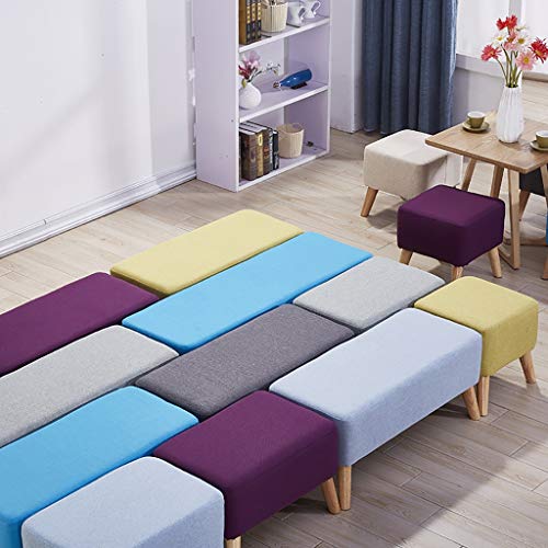 Banc à chaussures gris clair tabouret de canapé long taille 4 robuste - 6