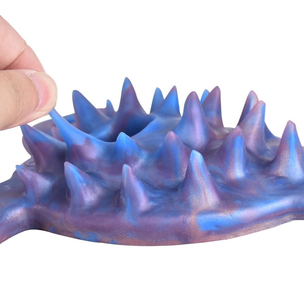 Neue Klitoris Grinder Realistischer Monster Schleifer mit Spikes G Punkt Stimulator Fantasy Nippel Massage Dildo Weiches Silikon Masturbator Sexspielzeug FüR Paare Frauen Lesben (B)