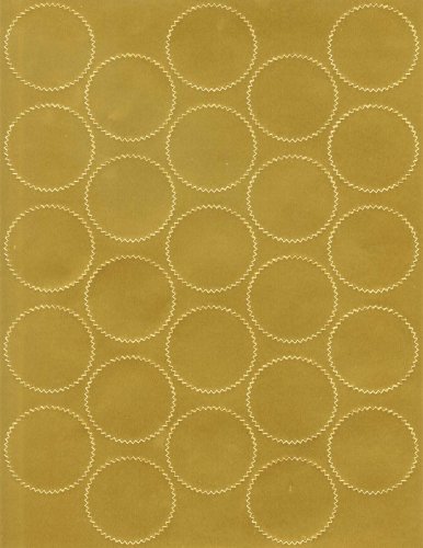 Geographics Certificate Gold Foil Seals, 1 3/4 Inches Dia., Gold Foil, (44461),200 Pack. #TOP4