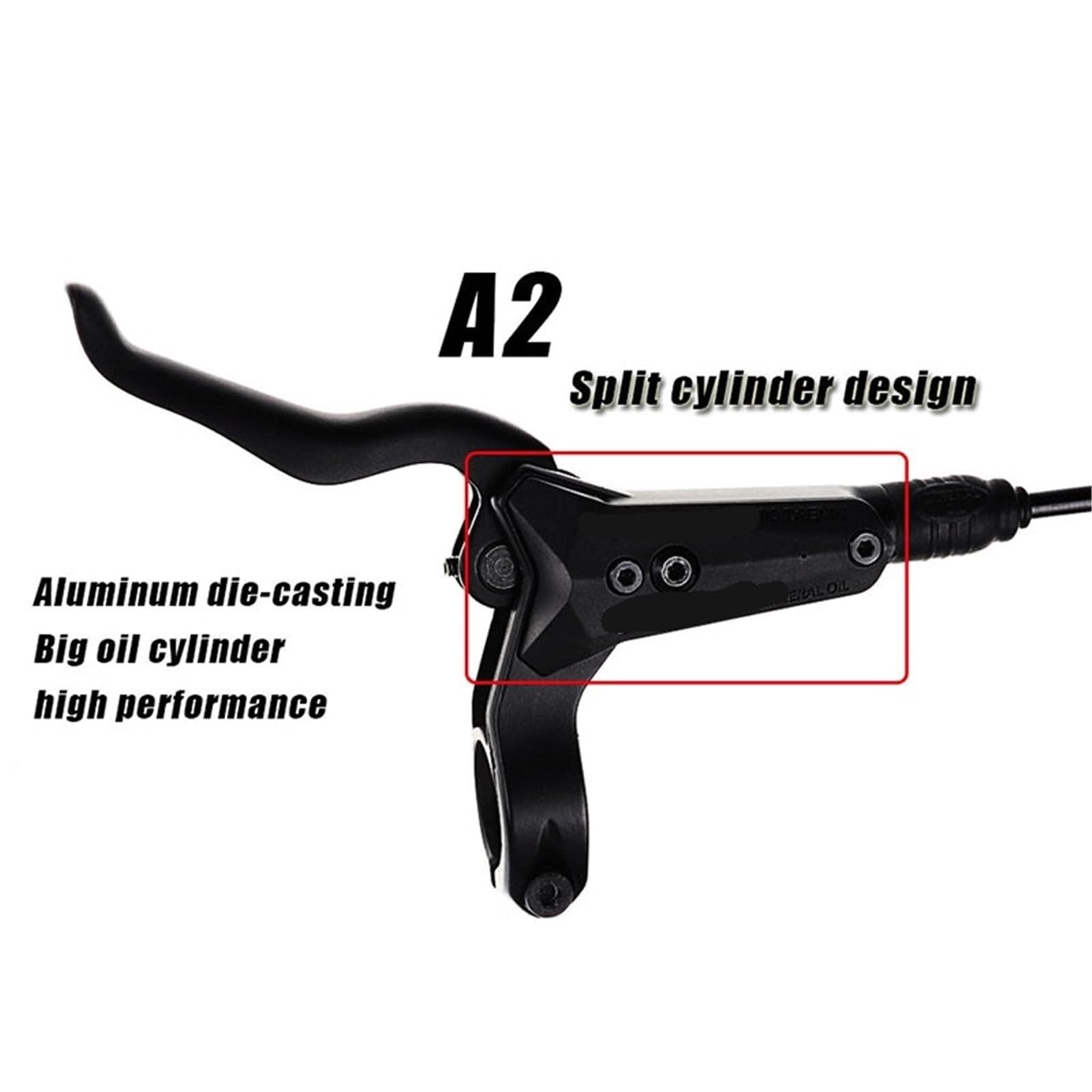 Set Freni A Disco Idraulici MTB, Pinze Freno A Pressione Olio 800/1400mm, Parti Freno Anteriori E Posteriori for Mountain Bike