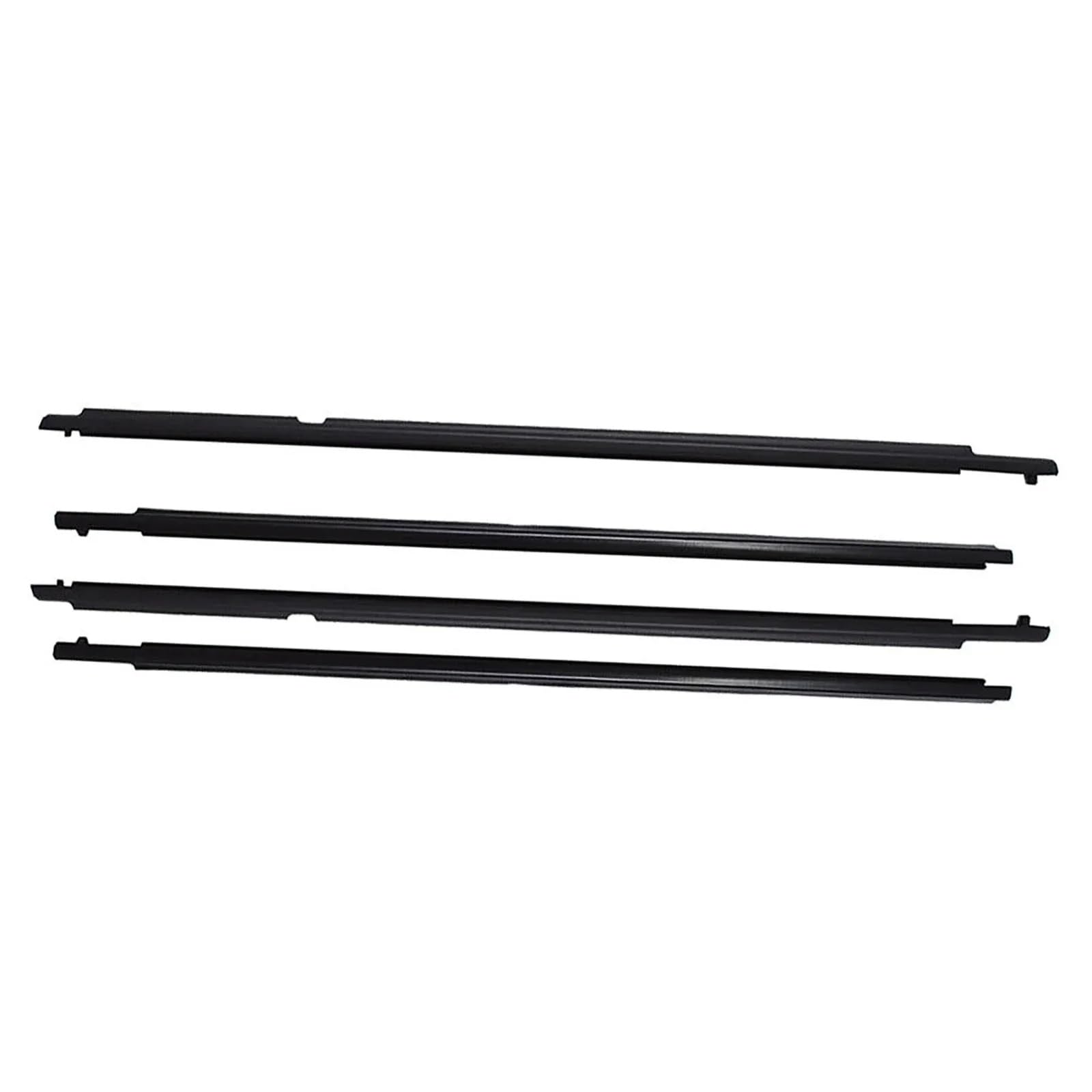 Yplvwsoyq One Color Car Window Seal Strip Compatible With Toyota For Highlander 2008 2009 2010 4Pcs Car Side Window Weather Glass Waterproof Strip Sealing Trim