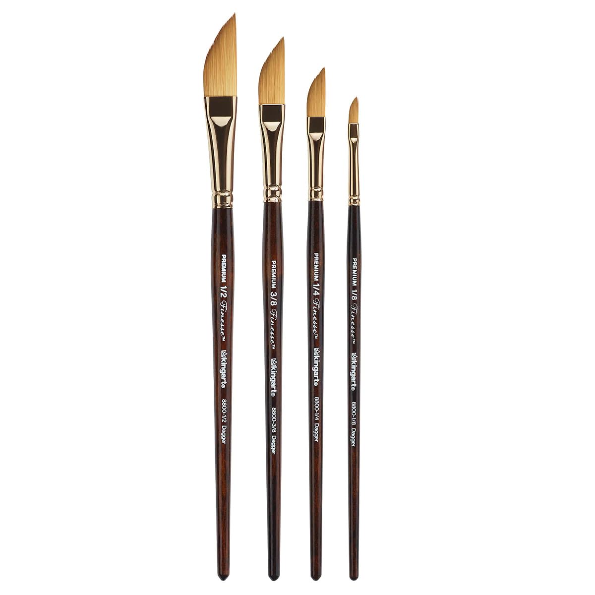 Pinceau aquarelle dague KINGART Finesse 8800 pour peindre la nature en atelier