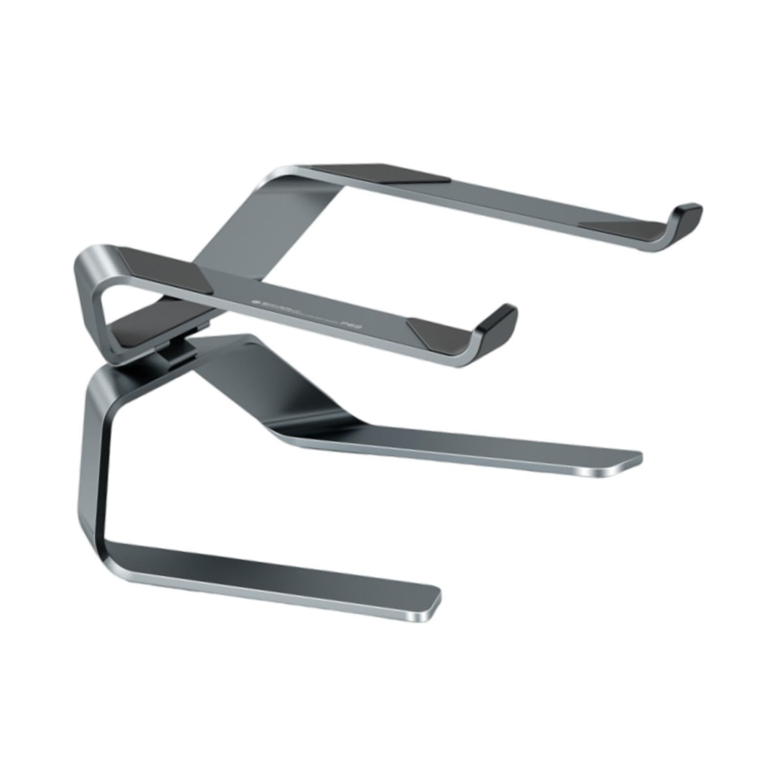 Soporte ergonómico de aleación de aluminio para escritorio, ángulo ajustable, elevador ergonómico con base antideslizante para portátiles de 14 a 17.3 pulgadas