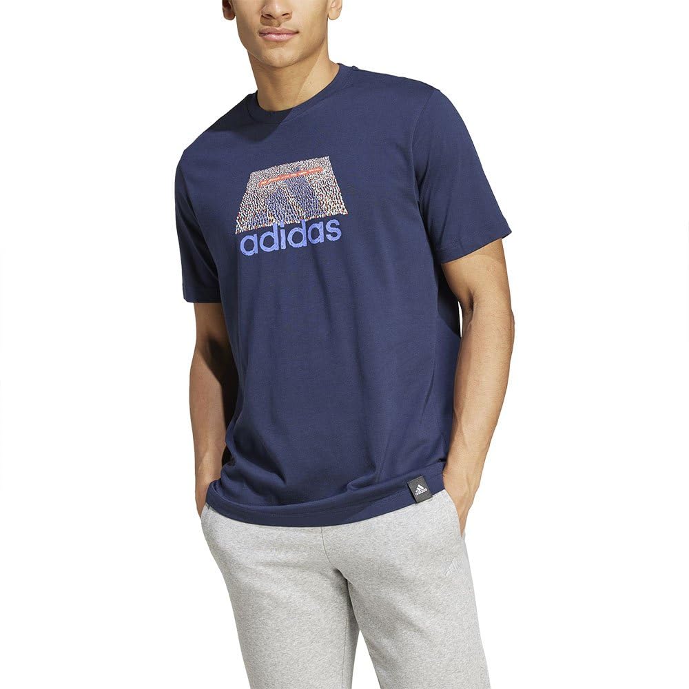 adidas Men's Codes BOS Graphic TEE, Legend Ink, S