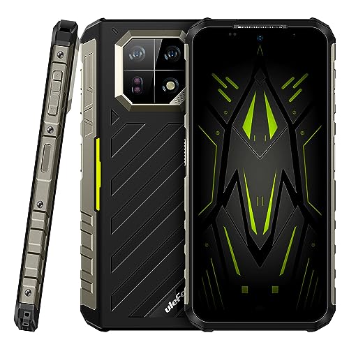 Ulefone Armor 22 Smartphone Resistente, 64MP+64MP Cámara(Visión Nocturna), Helio G96 16GB+128GB, Batería 6600mAh, 6.58" FHD+120Hz, IP68 Móvil Antigolpes Android 13, Ranura para 3 Tarjetas, NFC Verde