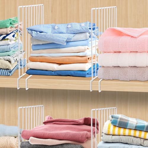 8-Pack-9-Metal-Shelf-Dividers-for-Wood-Closet-Shelves-White-Closet-Organization-Wardrobe-Bookshelf-Cabinet-Cupboard-Linen-Closet-Organization-Easy-to-Install-No-Tool