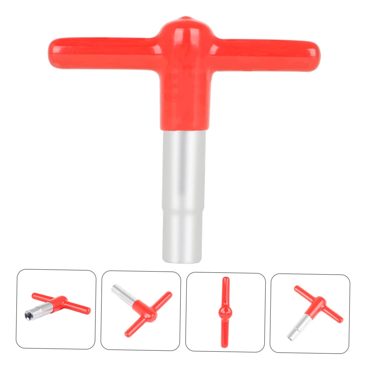Parliky Professional Drum Key Tool Zinc Alloy Silicone Cover Universal Drum Tuning Key