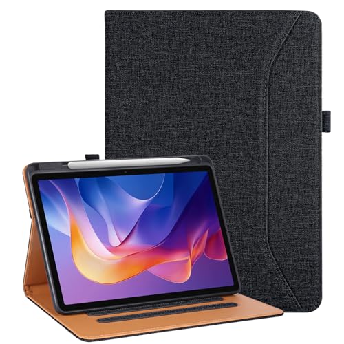 Vakarey para Redmi Pad 2 Funda con Soporte para Lápiz,Funda Tablet para Xiaomi Redmi Pad 2 4G 11 Pulgadas 2025,Negro
