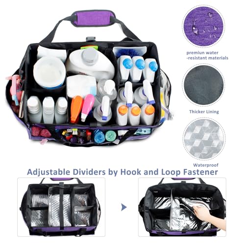 17" Cleaning Caddy for Cleaning Supplies, XL Cleaning Bag for Housekeepers - Image 2
