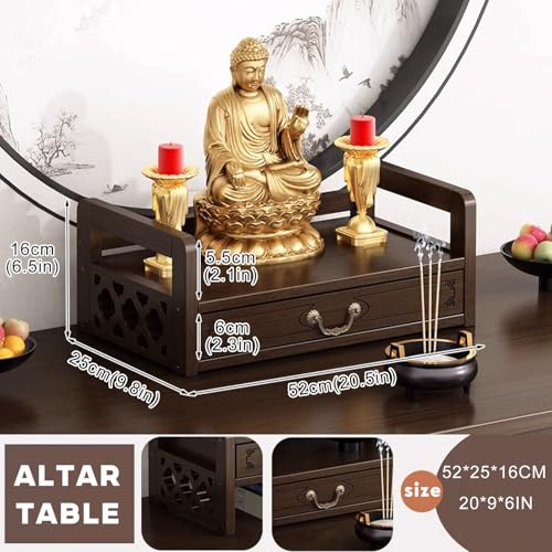 Table de méditation pour ranger ses encens et poser ses statues - 3