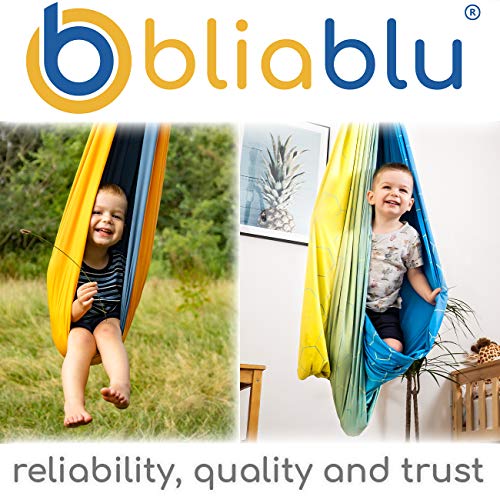 Bliablu Indoor Sensory Swing For Kids + Ceiling Hanging Kit – Compression Hammock, Therapy Swing For Outdoor & Classroom Activity – Great Cuddle Swing For Kids & Adults With Special Needs & Adhd #TOP4