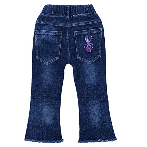 Image of Peacolate 18M-7T Toddler Big Girls Pants Clothing Set 2pcs Cotton top and Jeans