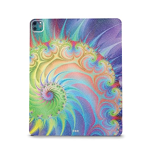 Image of MightySkins Carbon Fiber Skin Compatible with Apple iPad Pro 12.9 inch M2 6th Gen (2022) Full Wrap Kit - Color Fractal | Protective, Durable Textured Carbon Fiber Finish | Easy to Apply | Made in The USA