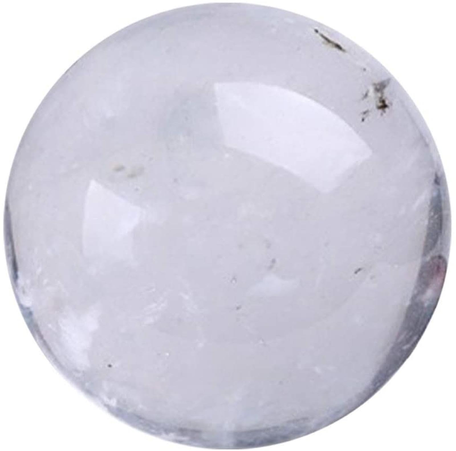 ICXLPMC White Crystal Ball Polished Feng Shui Sphere Divination Metaphysical Balance Stone Home Decoration,16cm