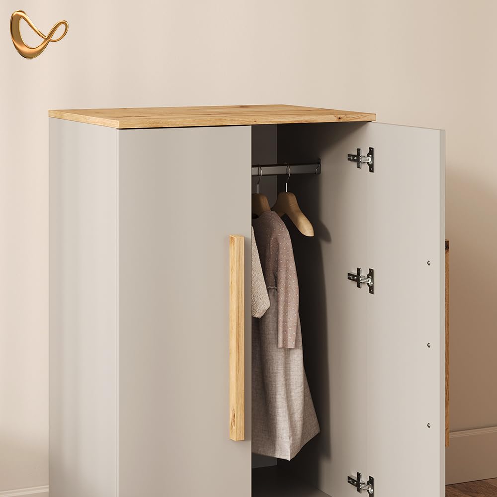 Livinity Armario Infantil Mailo, Cachemira/Artesanal, 70 x 120 cm | con diseño minimalista