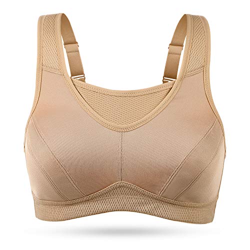 Image of Wingslove High Impact Sports Bras for Women Plus Size Non Padded Wirefree Workout Bra Bounce Control