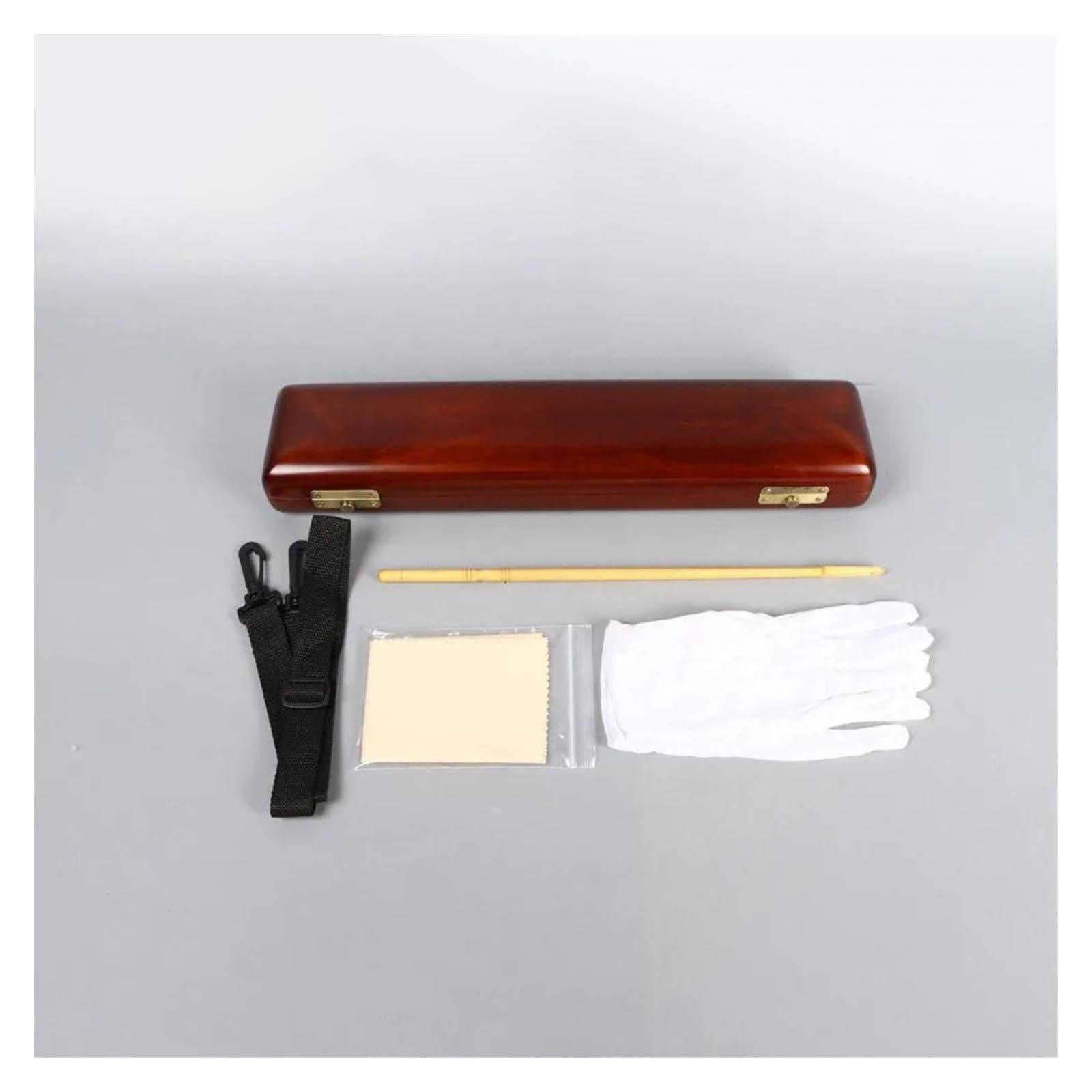 Chiavi Placcate In Argento A 17 Fori Con Foro Aperto Flauto E Chiave B Piede Corpo In Palissandro Flauto Con Custodia In Legno Flauto Traverso Kit