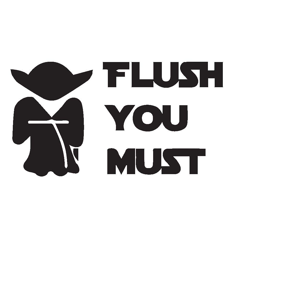 100yellow® Funny Quote Toilet Sticker(Medium Size, 10 X 8 Inch/Transparent PVC)