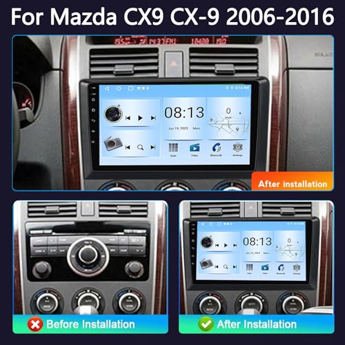 Autoradio Android 13 résout vos problèmes de navigation sur votre Mazda CX-9 - 2