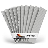 10 strisce di copertura per scatola di distribuzione, 12 slot modulari, copertura cieca per distributori F-Tronic, Hager, Hensel, ecc.