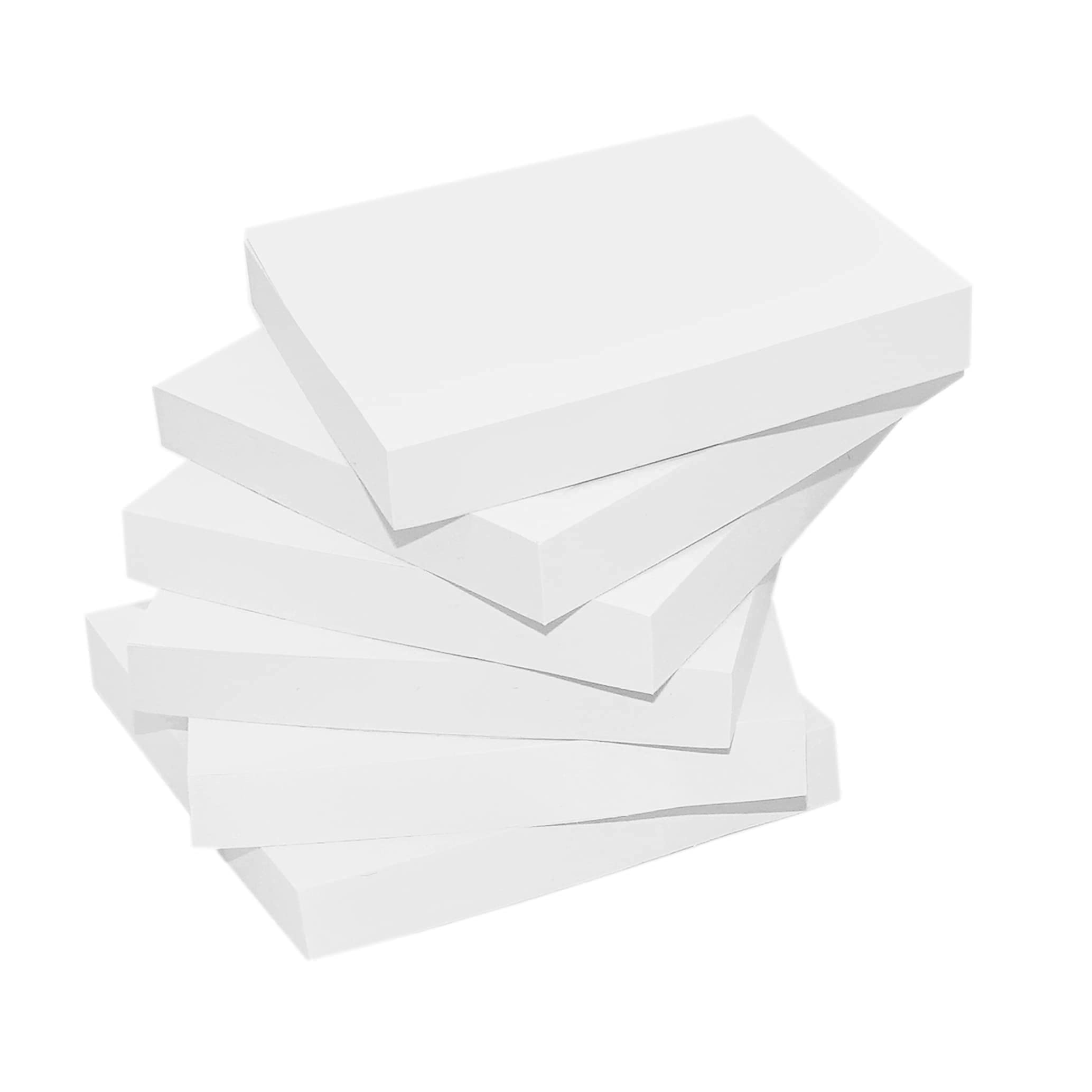 12 blocs de notas adhesivas de 3 x 3 pulgadas, 100 hojas/bloc de notas autoadhesivas, notas adhesivas fáciles para oficina, escuela, hogar (blanco)
