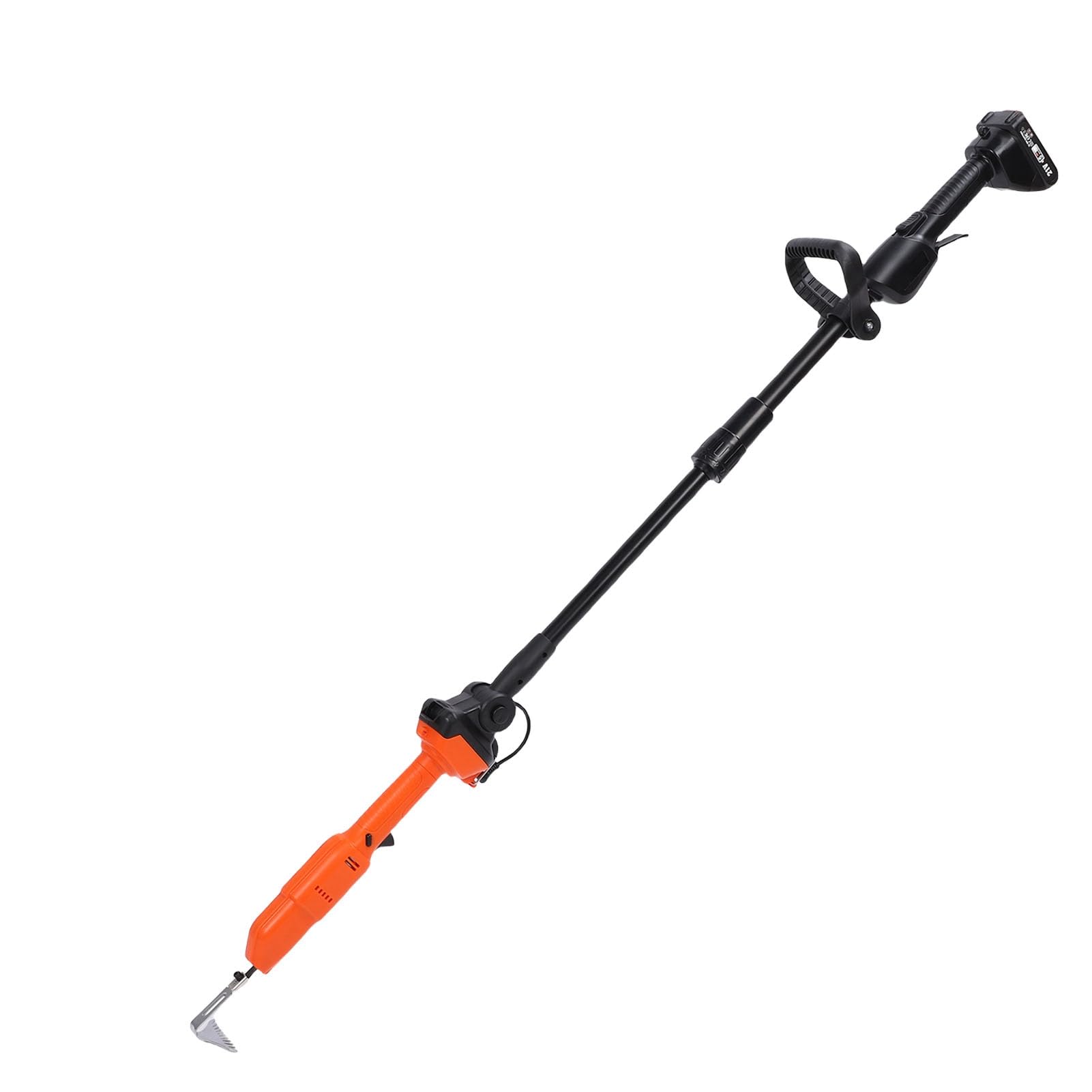 Eujgoov Grabhacke, Batteriebetriebener Garten-Grubber, Elektrische Bodenfräse, Grubber mit 21-V-Motor, Leichter, 0,7 Kg Schwerer, Faltbarer Griff Zum Jäten, Bodenlockern, (EU-Stecker-Heizleistung